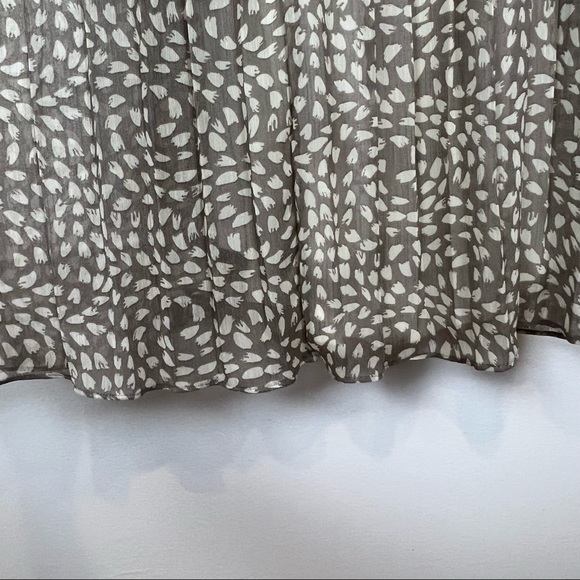 Fossil Solid Fold Dress Spaghetti Strap Fit-Flare Swing Women’s Small - Picture 3 of 16